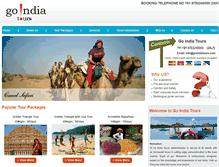 Tablet Screenshot of goindiatours.com